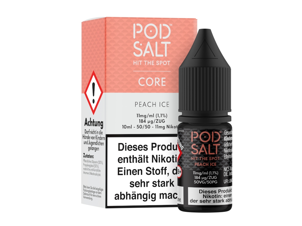 Pod Salt Core - Nikotinsalz Liquid - Peach Ice Pod Salt Core - Nikotinsalz Liquid - Peach Ice