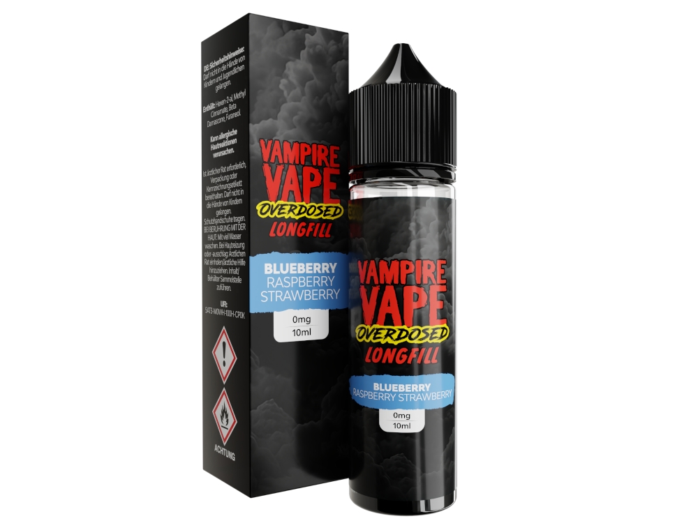 Vampire Vape - Overdosed - Aroma 10 ml - Blueberry Raspberry Strawberry Vampire Vape - Overdosed - Aroma 10 ml - Blueberry Raspberry Strawberry