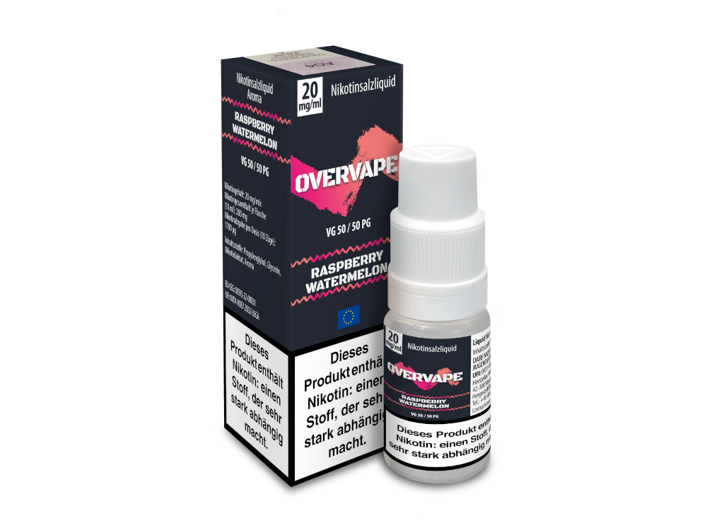 Overvape - Nikotinsalz Liquid - Raspberry Watermelon Overvape - Nikotinsalz Liquid - Raspberry Watermelon