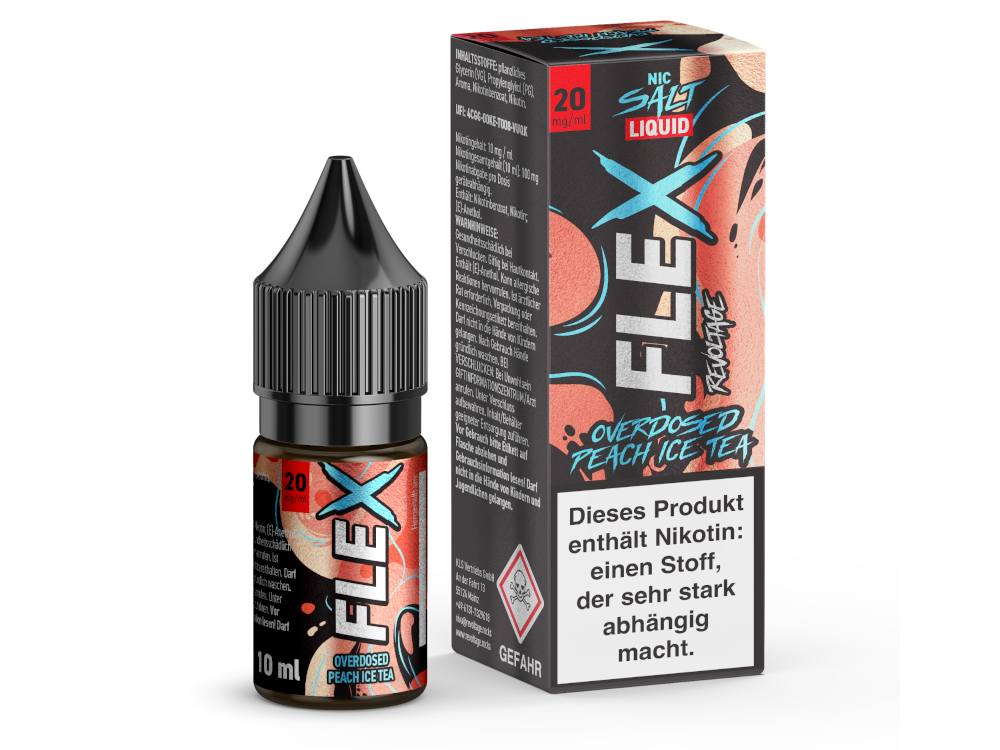 Revoltage - FLEX Nikotinsalz Liquid - Peach Ice Tea Revoltage - FLEX Nikotinsalz Liquid - Peach Ice Tea