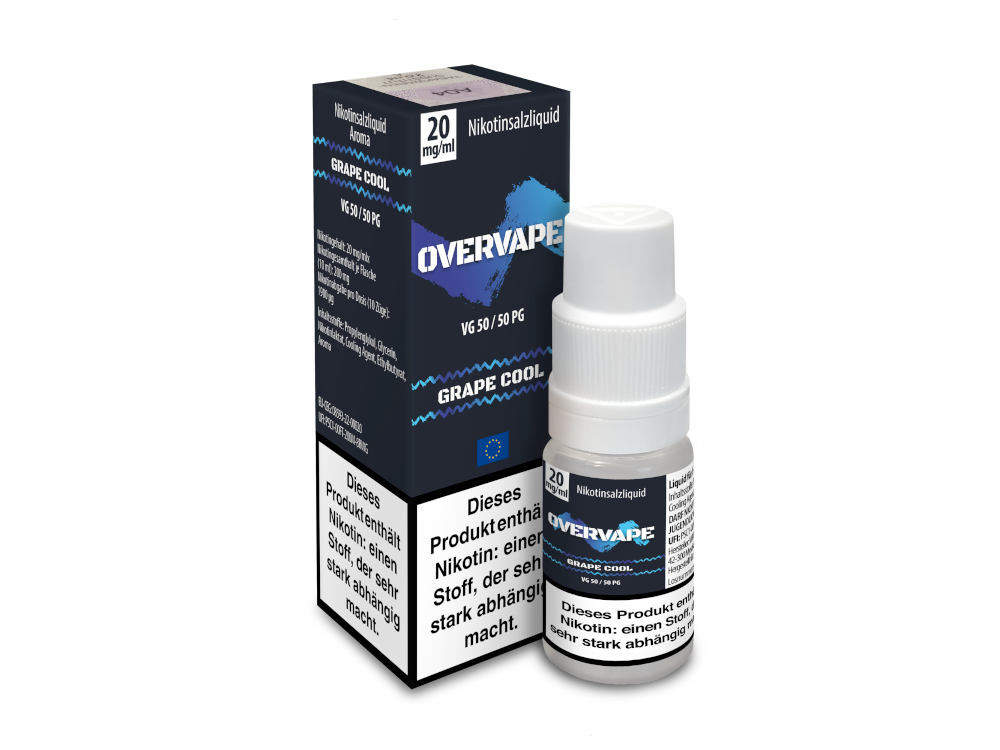Overvape - Nikotinsalz Liquid - Grape Cool Overvape - Nikotinsalz Liquid - Grape Cool