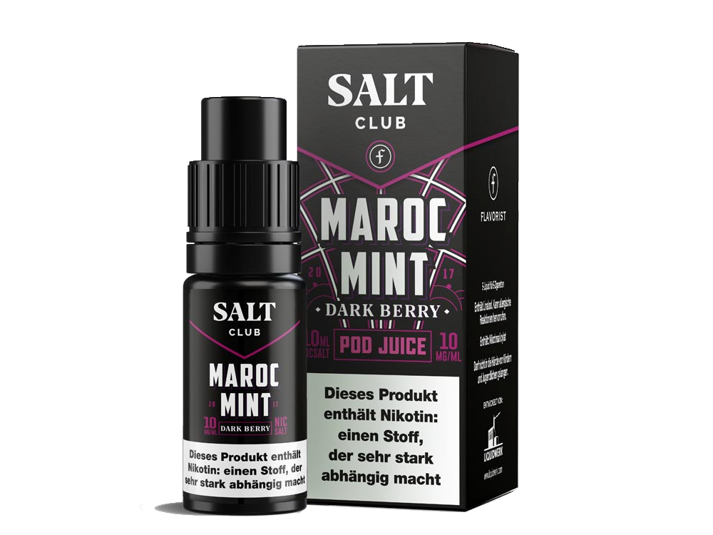 Salt Club - Flavorist Maroc Mint - Nikotinsalz Liquid - Dark Berry Salt Club - Flavorist Maroc Mint - Nikotinsalz Liquid - Dark Berry