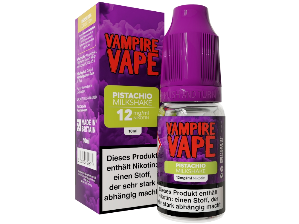 Vampire Vape - Dessert Collection - E-Zigaretten Liquid - Pistachio Milkshake Vampire Vape - Dessert Collection - E-Zigaretten Liquid - Pistachio Milkshake
