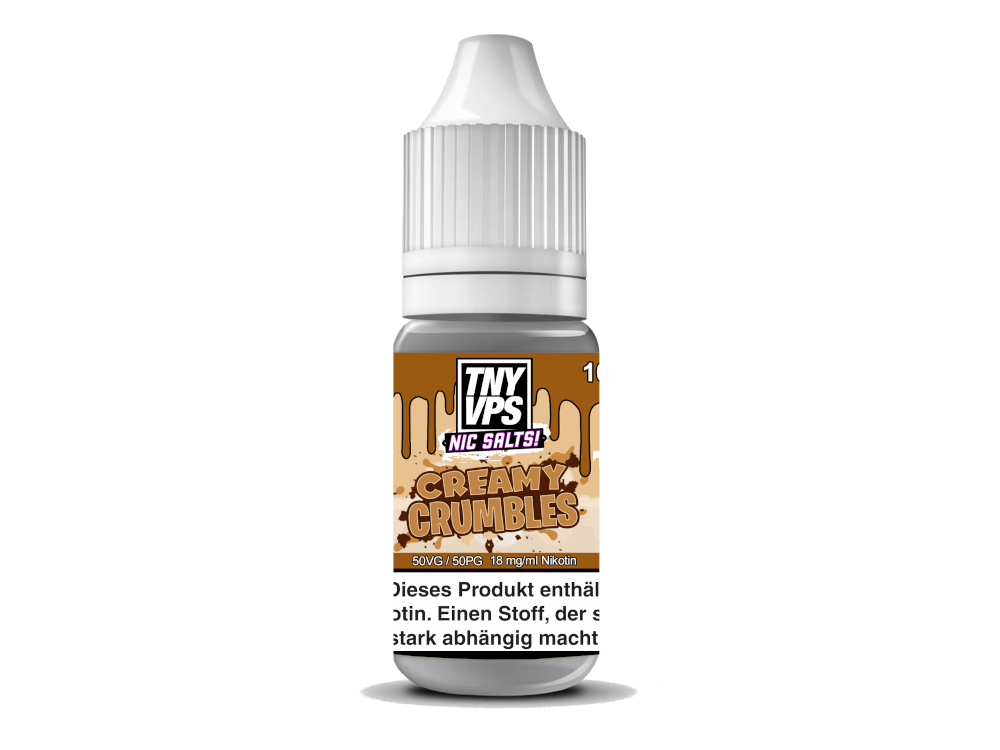 TNYVPS - Nikotinsalz Liquid - Creamy Crumbles TNYVPS - Nikotinsalz Liquid - Creamy Crumbles