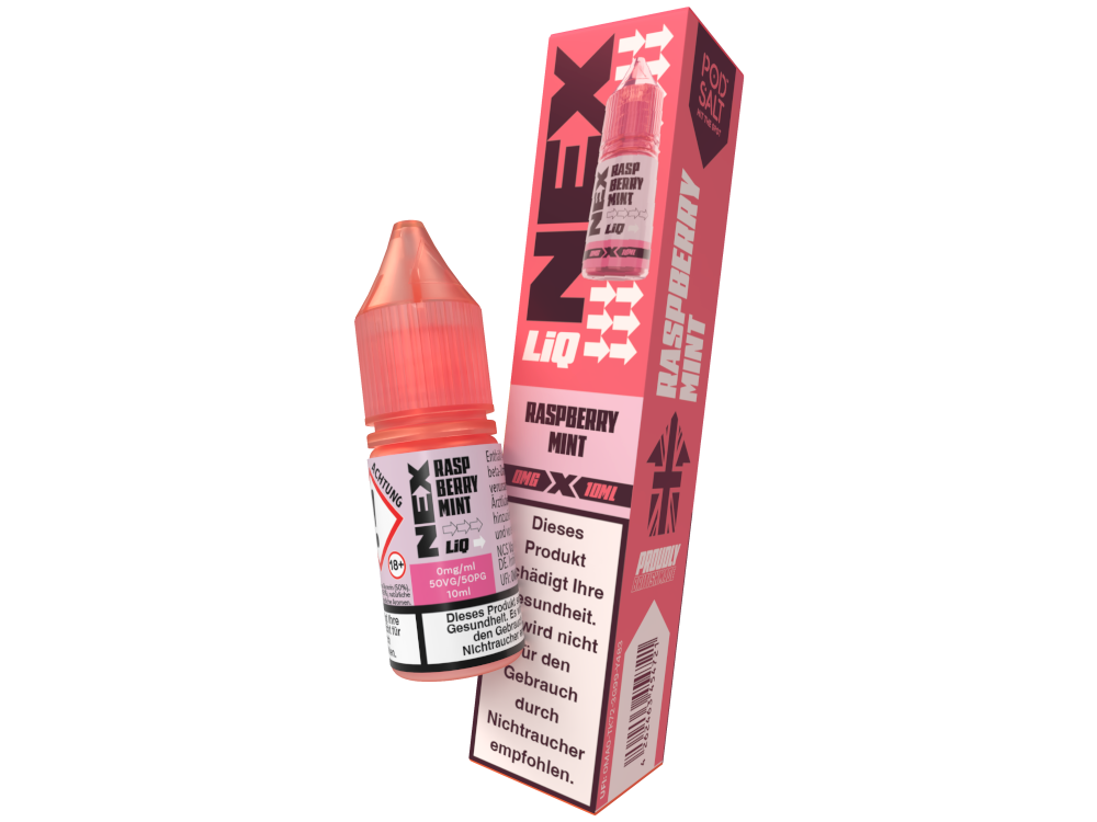 Pod Salt - NexLiq - Nikotinsalz Liquid - Raspberry Mint Pod Salt - NexLiq - Nikotinsalz Liquid - Raspberry Mint
