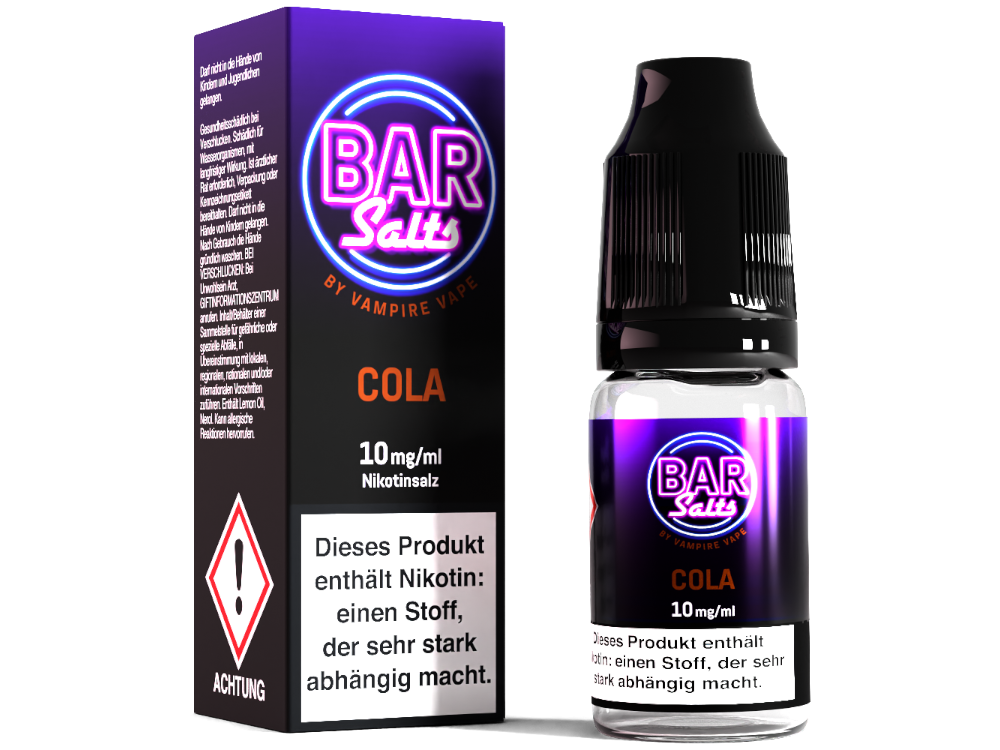 Vampire Vape - Bar Salts - Nikotinsalz Liquid - Cola Vampire Vape - Bar Salts - Nikotinsalz Liquid - Cola