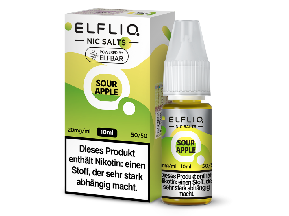 ELFLIQ - Sour Apple - Nikotinsalz Liquid ELFLIQ - Sour Apple - Nikotinsalz Liquid