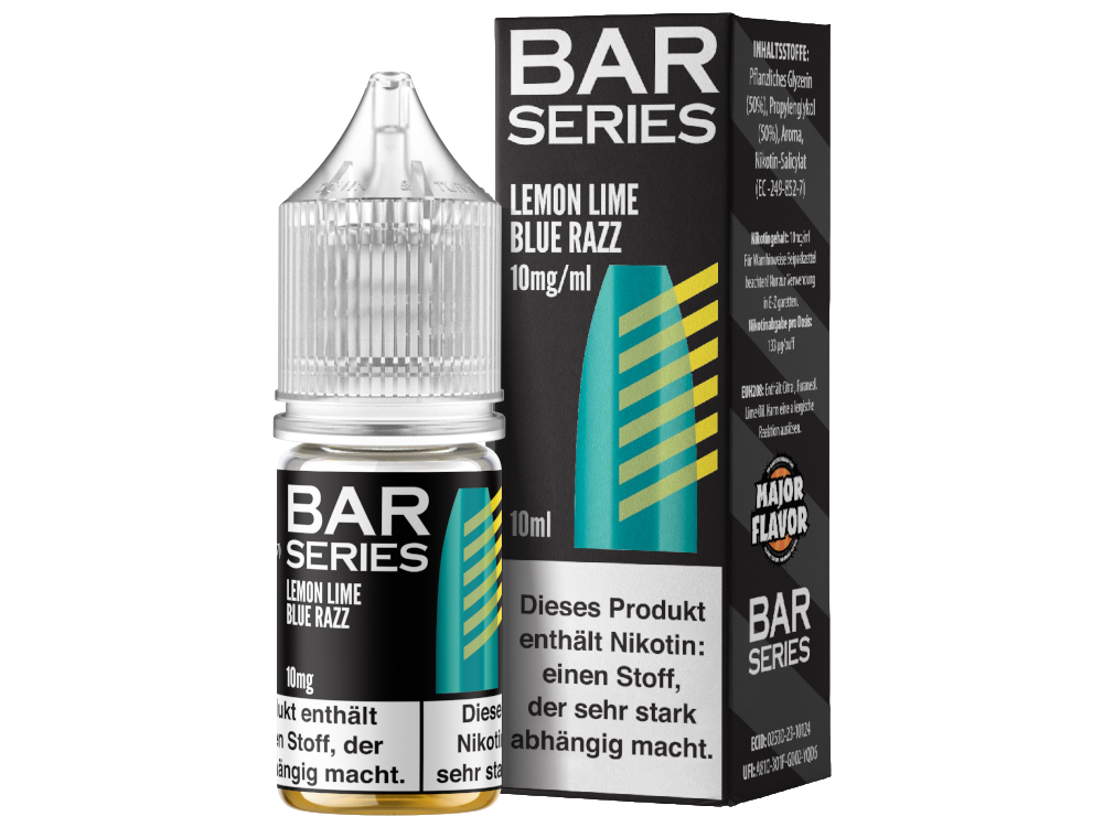 Bar Series - Nikotinsalz Liquid - Lemon Lime Blue Razz Bar Series - Nikotinsalz Liquid - Lemon Lime Blue Razz