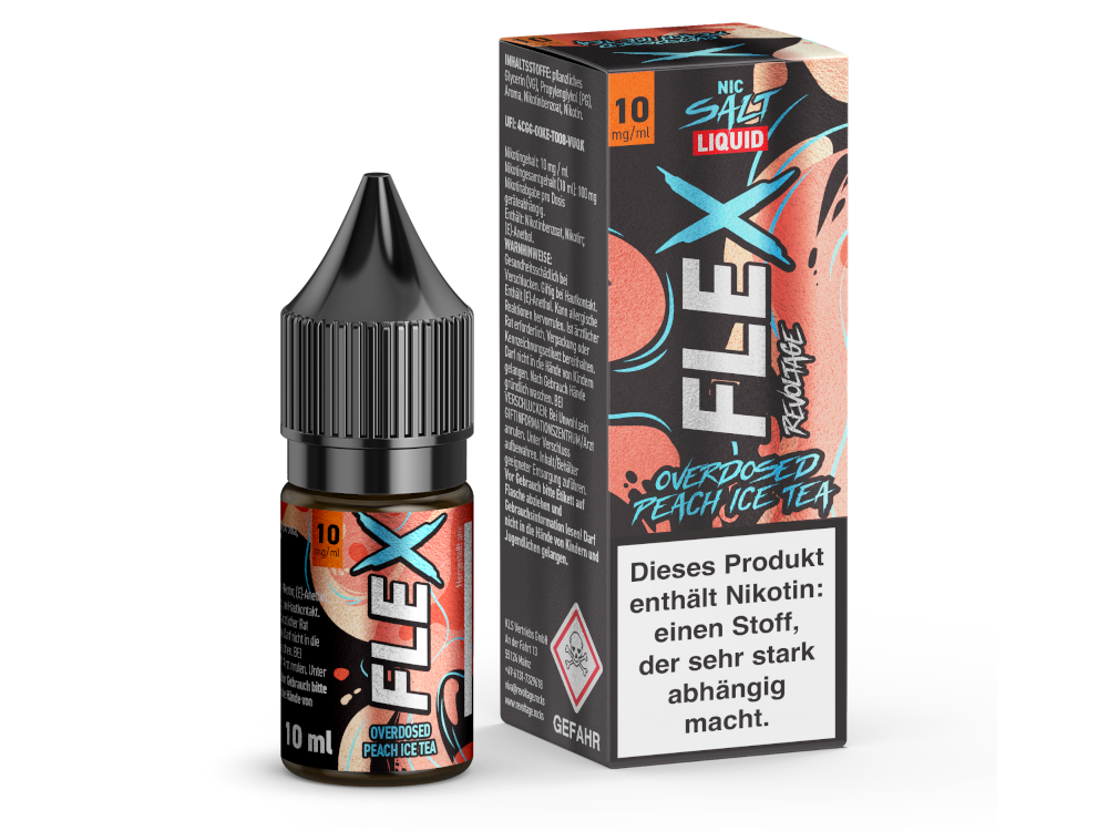 Revoltage - FLEX Nikotinsalz Liquid - Peach Ice Tea Revoltage - FLEX Nikotinsalz Liquid - Peach Ice Tea