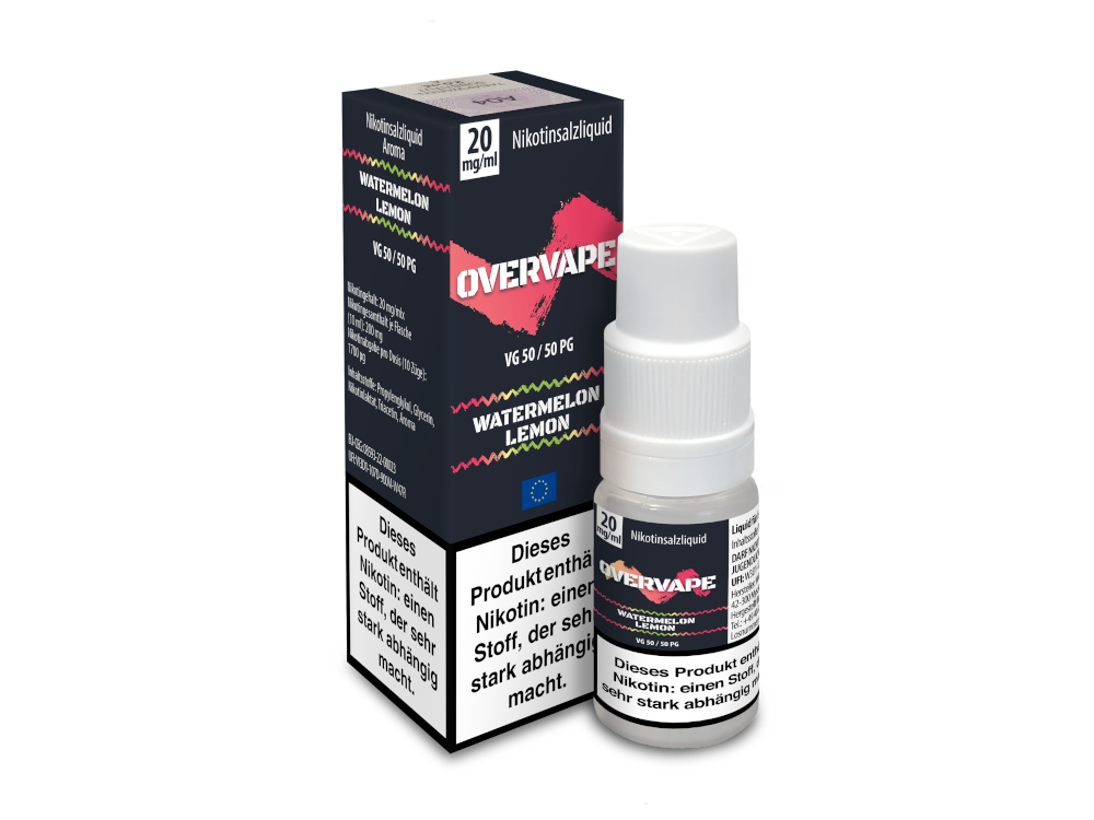 Overvape - Nikotinsalz Liquid - Watermelon Lemon Overvape - Nikotinsalz Liquid - Watermelon Lemon