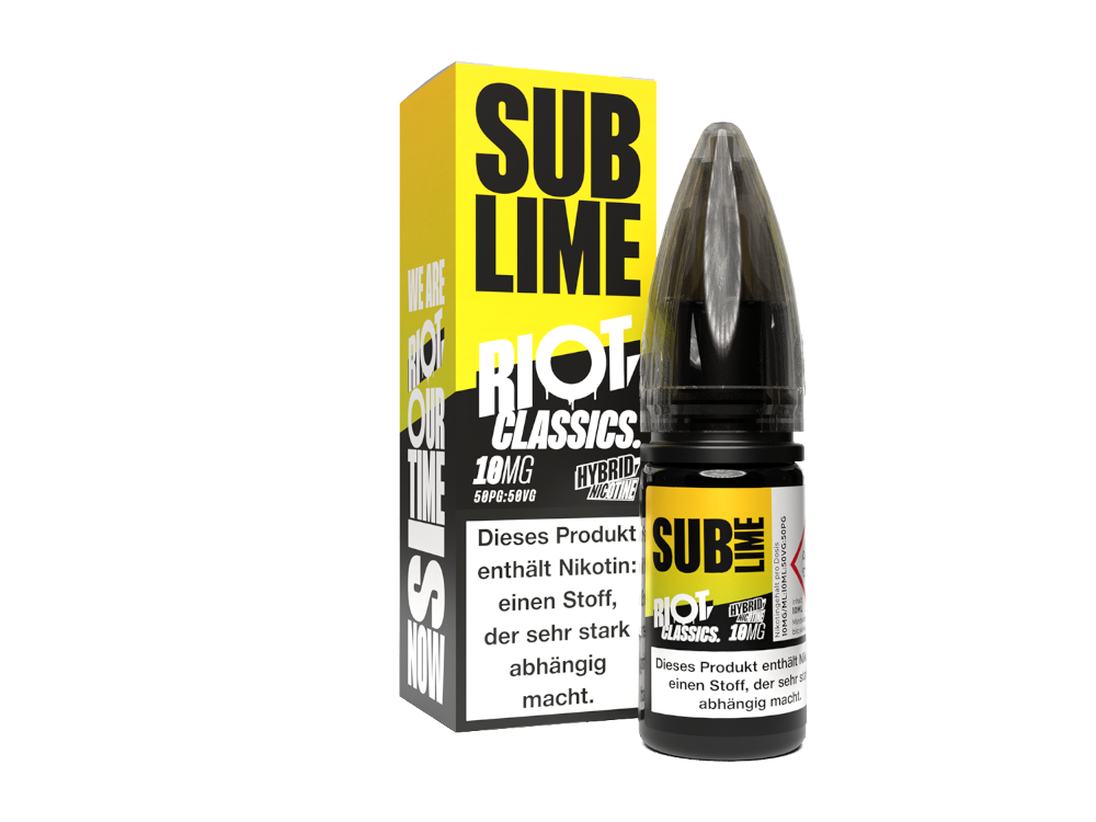 Riot Squad - Classics - Hybrid Nikotinsalz Liquid - Sub Lime Riot Squad - Classics - Hybrid Nikotinsalz Liquid - Sub Lime