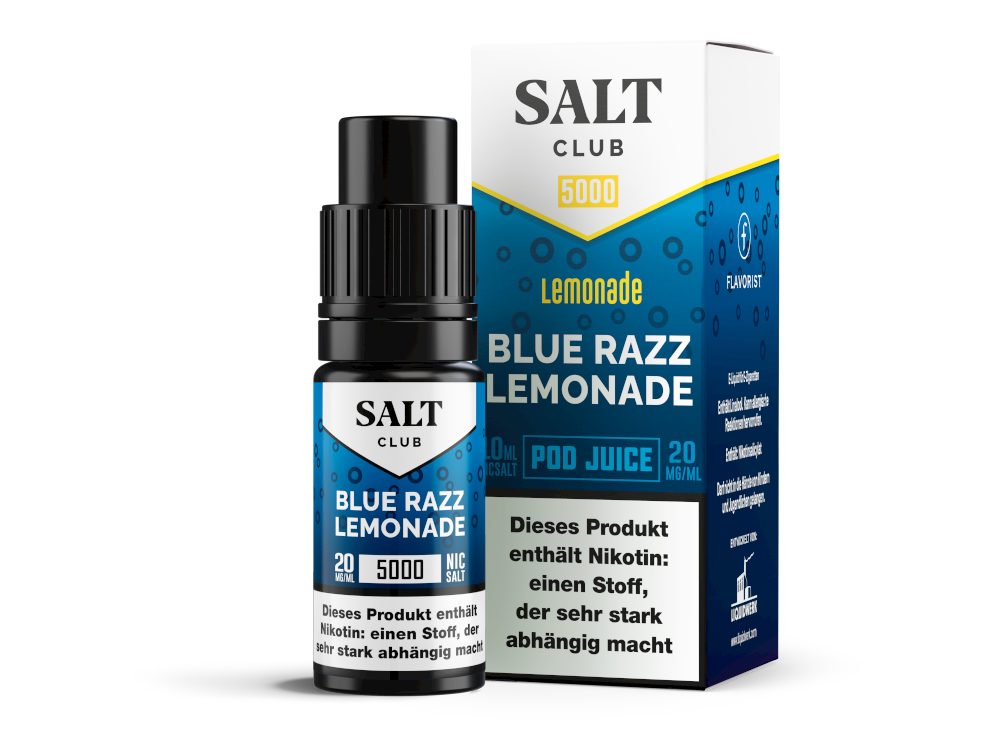 Salt Club - 5000 - Nikotinsalz Liquid 20 mg/ml - Blue Razz Lemonade Salt Club - 5000 - Nikotinsalz Liquid 20 mg/ml - Blue Razz Lemonade