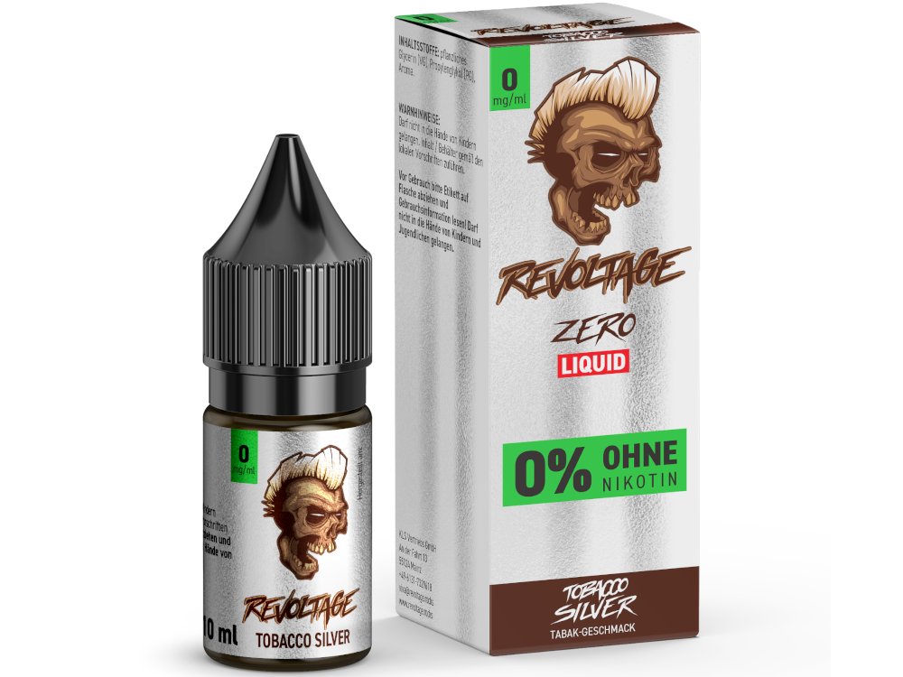 Revoltage - Hybrid Nikotinsalz Liquid - Tobacco Silver Revoltage - Hybrid Nikotinsalz Liquid - Tobacco Silver