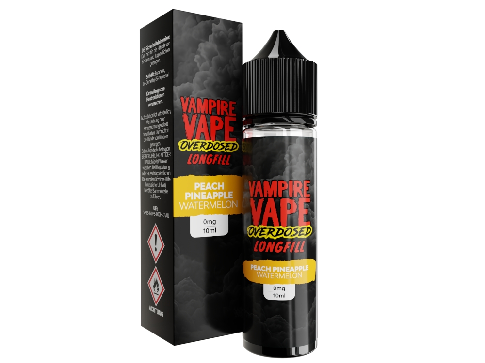 Vampire Vape - Overdosed - Aroma 10 ml - Peach Pineapple Watermelon Vampire Vape - Overdosed - Aroma 10 ml - Peach Pineapple Watermelon