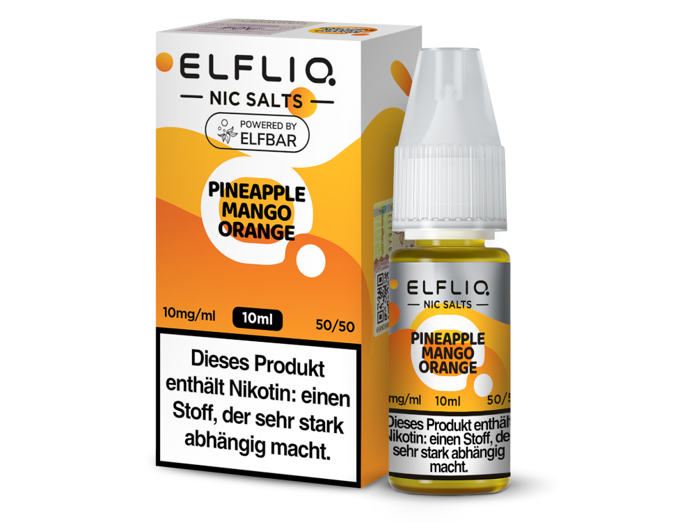 ELFLIQ - Pineapple Mango Orange - Nikotinsalz Liquid ELFLIQ - Pineapple Mango Orange - Nikotinsalz Liquid