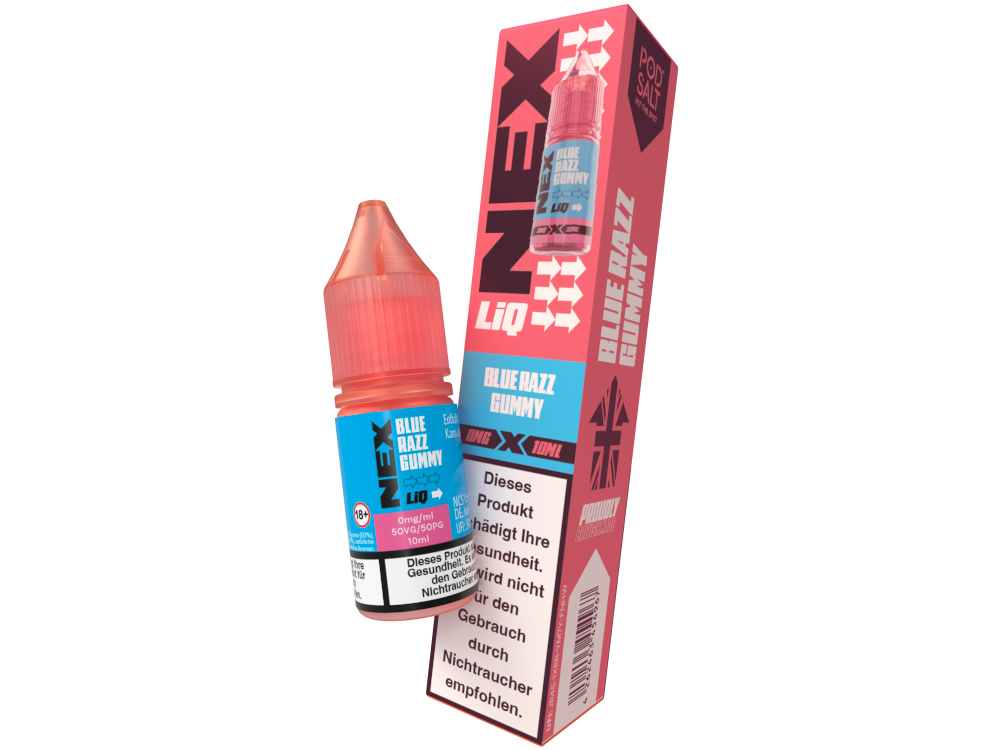 Pod Salt - NexLiq - Nikotinsalz Liquid - Blue Razz Gummy Pod Salt - NexLiq - Nikotinsalz Liquid - Blue Razz Gummy