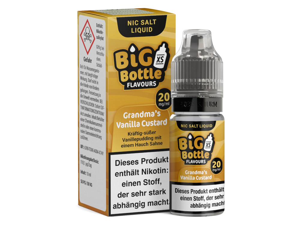 Big Bottle - Grandma's Vanilla Custard - Nikotinsalz Liquid Big Bottle - Grandma's Vanilla Custard - Nikotinsalz Liquid