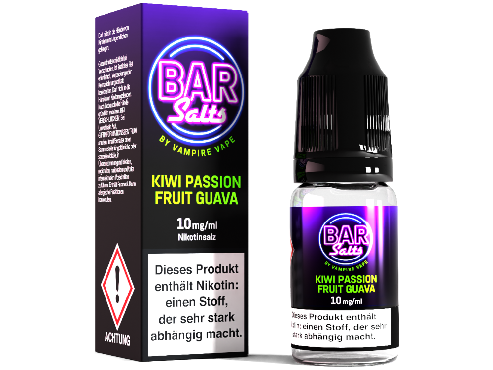 Vampire Vape - Bar Salts - Nikotinsalz Liquid - Kiwi Passion Fruit Guava Vampire Vape - Bar Salts - Nikotinsalz Liquid - Kiwi Passion Fruit Guava