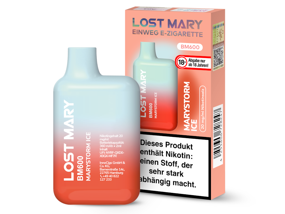 Lost Mary - BM600 Einweg E-Zigarette - 20mg/ml - Triple Mango Lost Mary - BM600 Einweg E-Zigarette - 20mg/ml - Triple Mango