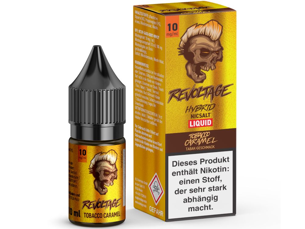 Revoltage - Hybrid Nikotinsalz Liquid - Tobacco Caramel Revoltage - Hybrid Nikotinsalz Liquid - Tobacco Caramel