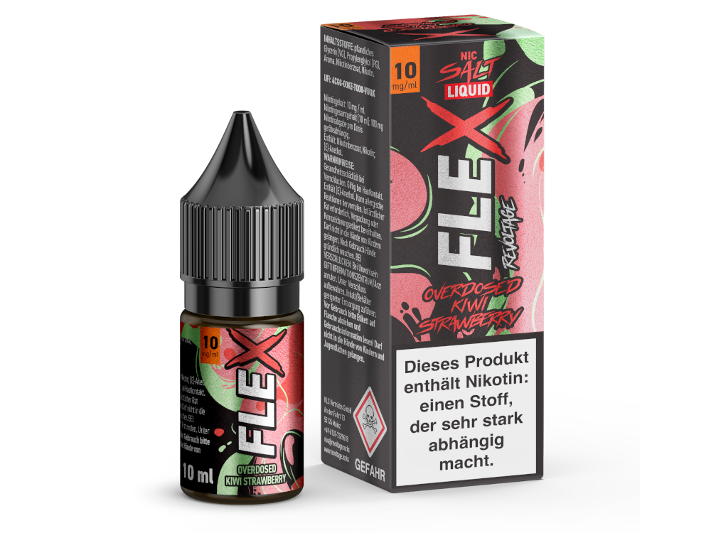 Revoltage - FLEX Nikotinsalz Liquid - Kiwi Strawberry Revoltage - FLEX Nikotinsalz Liquid - Kiwi Strawberry