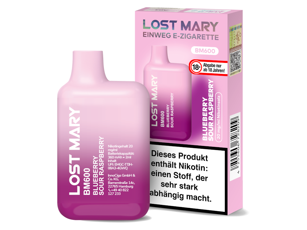 Lost Mary - BM600 Einweg E-Zigarette - 20mg/ml - Triple Mango Lost Mary - BM600 Einweg E-Zigarette - 20mg/ml - Triple Mango