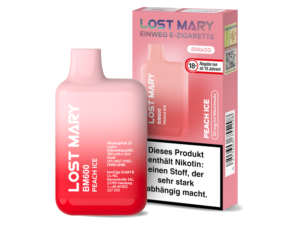 Lost Mary - BM600 Einweg E-Zigarette - 20mg/ml - Triple Mango Lost Mary - BM600 Einweg E-Zigarette - 20mg/ml - Triple Mango