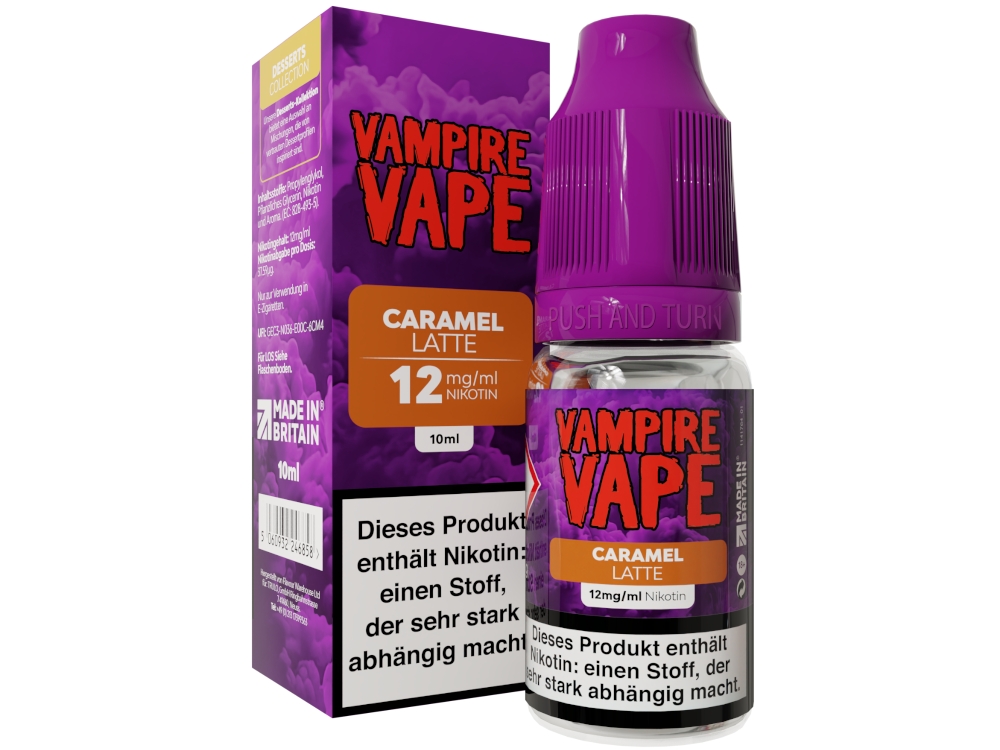 Vampire Vape - Dessert Collection - E-Zigaretten Liquid - Caramel Latte Vampire Vape - Dessert Collection - E-Zigaretten Liquid - Caramel Latte