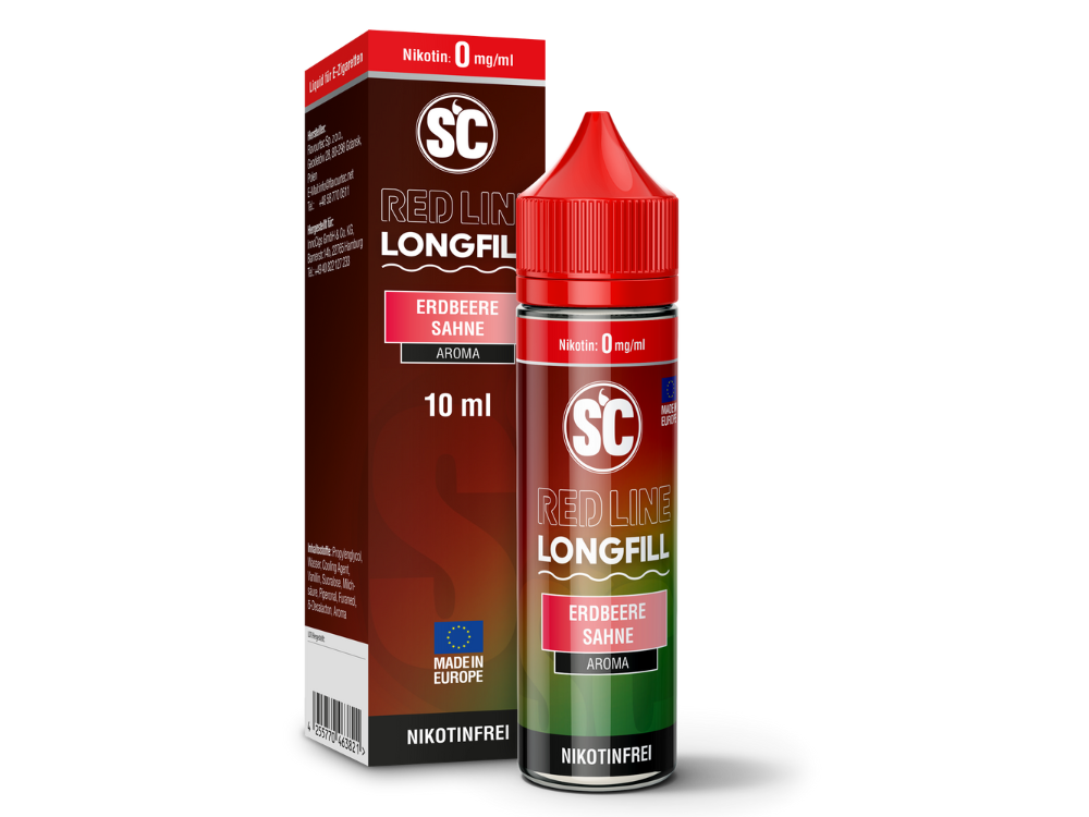 SC - Red Line Longfills 10 ml - Erdbeere Sahne SC - Red Line Longfills 10 ml - Erdbeere Sahne
