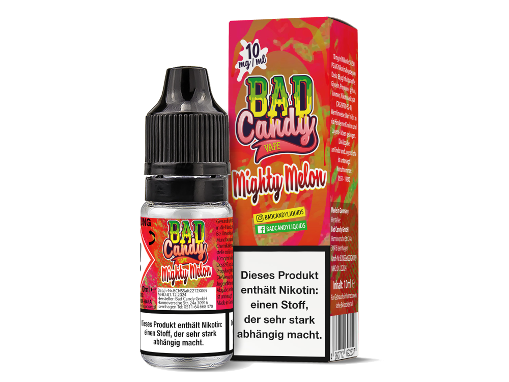 Bad Candy Liquids - Mighty Melon - Nikotinsalz Liquid Bad Candy Liquids - Mighty Melon - Nikotinsalz Liquid