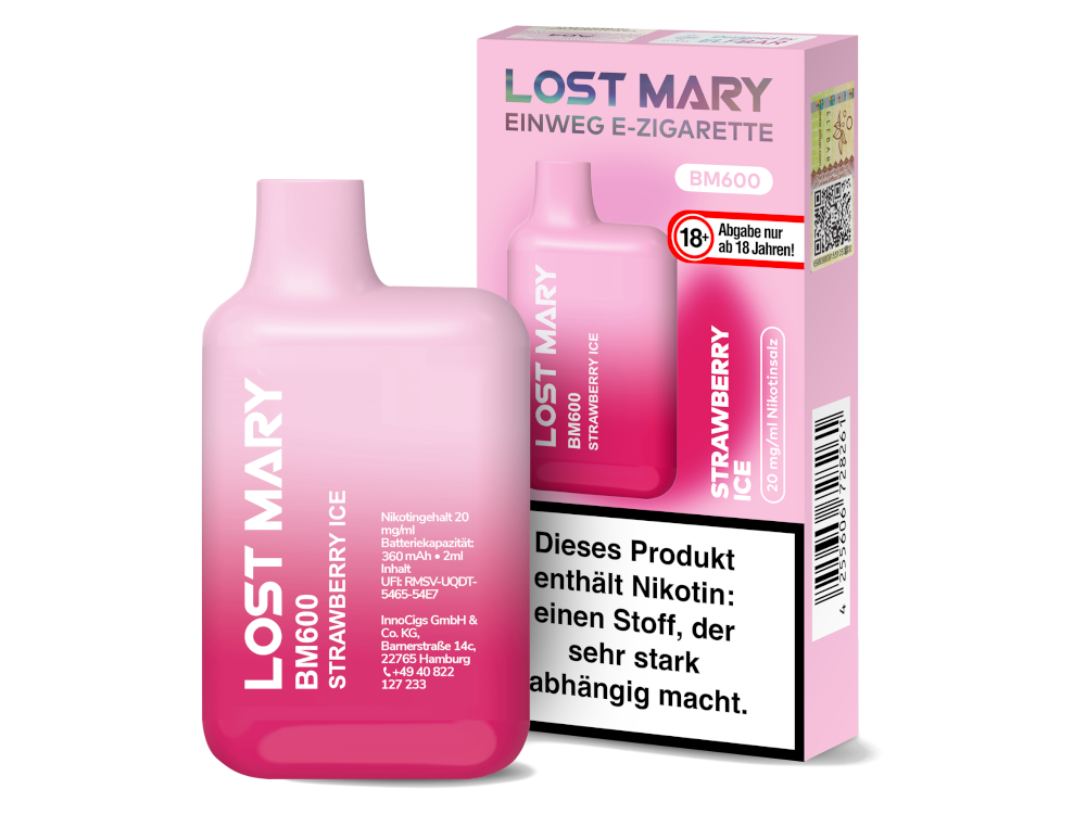 Lost Mary - BM600 Einweg E-Zigarette - 20mg/ml - Triple Mango Lost Mary - BM600 Einweg E-Zigarette - 20mg/ml - Triple Mango