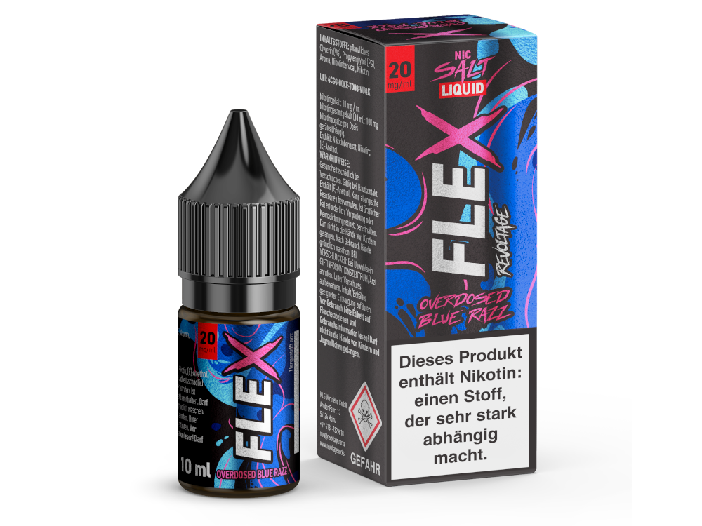 Revoltage - FLEX Nikotinsalz Liquid - Blue Razz Revoltage - FLEX Nikotinsalz Liquid - Blue Razz