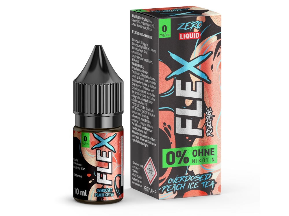 Revoltage - FLEX Nikotinsalz Liquid - Peach Ice Tea Revoltage - FLEX Nikotinsalz Liquid - Peach Ice Tea