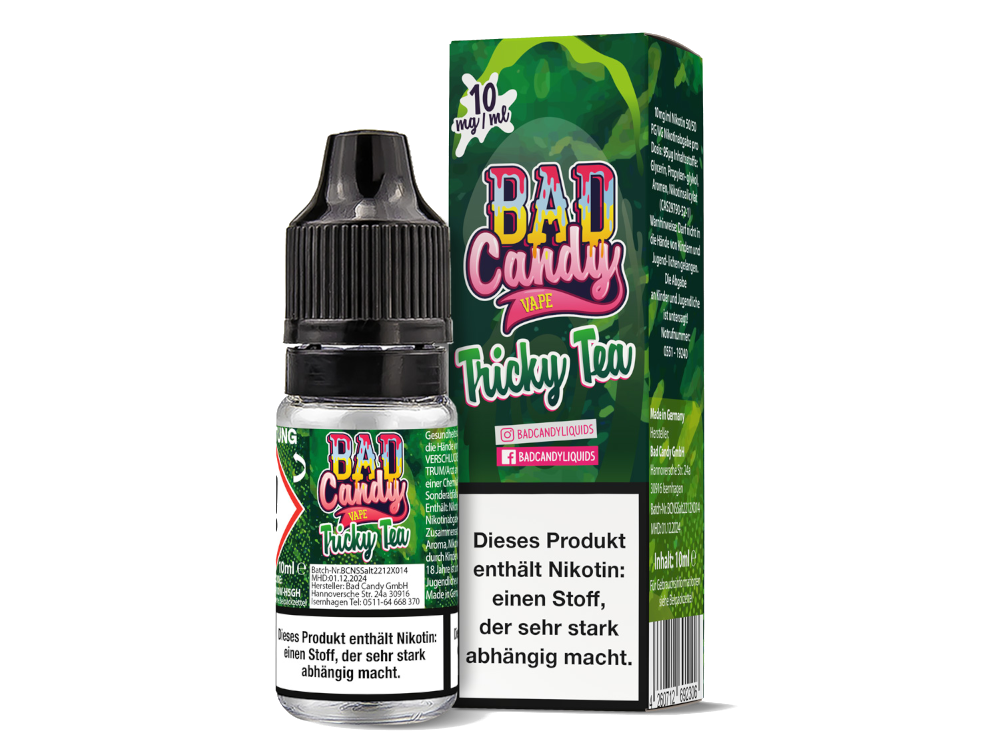 Bad Candy Liquids - Tricky Tea - Nikotinsalz Liquid Bad Candy Liquids - Tricky Tea - Nikotinsalz Liquid