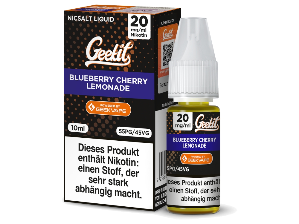 GeekVape - Geekit - Nikotinsalz Liquid - Blueberry Cherry Lemonade GeekVape - Geekit - Nikotinsalz Liquid - Blueberry Cherry Lemonade