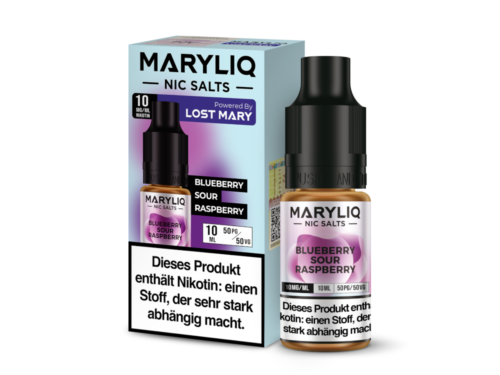 MARYLIQ - Nikotinsalz Liquid - Blueberry Sour Raspberry MARYLIQ - Nikotinsalz Liquid - Blueberry Sour Raspberry