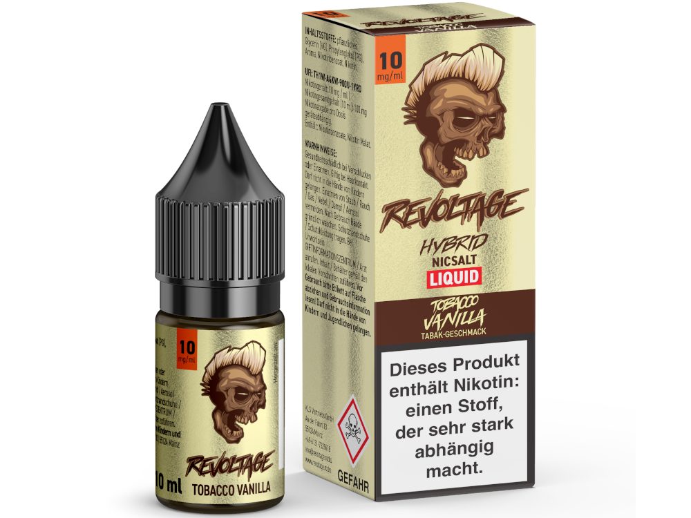 Revoltage - Hybrid Nikotinsalz Liquid - Tobacco Vanilla Revoltage - Hybrid Nikotinsalz Liquid - Tobacco Vanilla