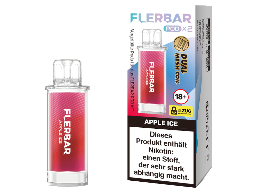 Flerbar - POD (2 Stück pro Packung) - Apple Ice