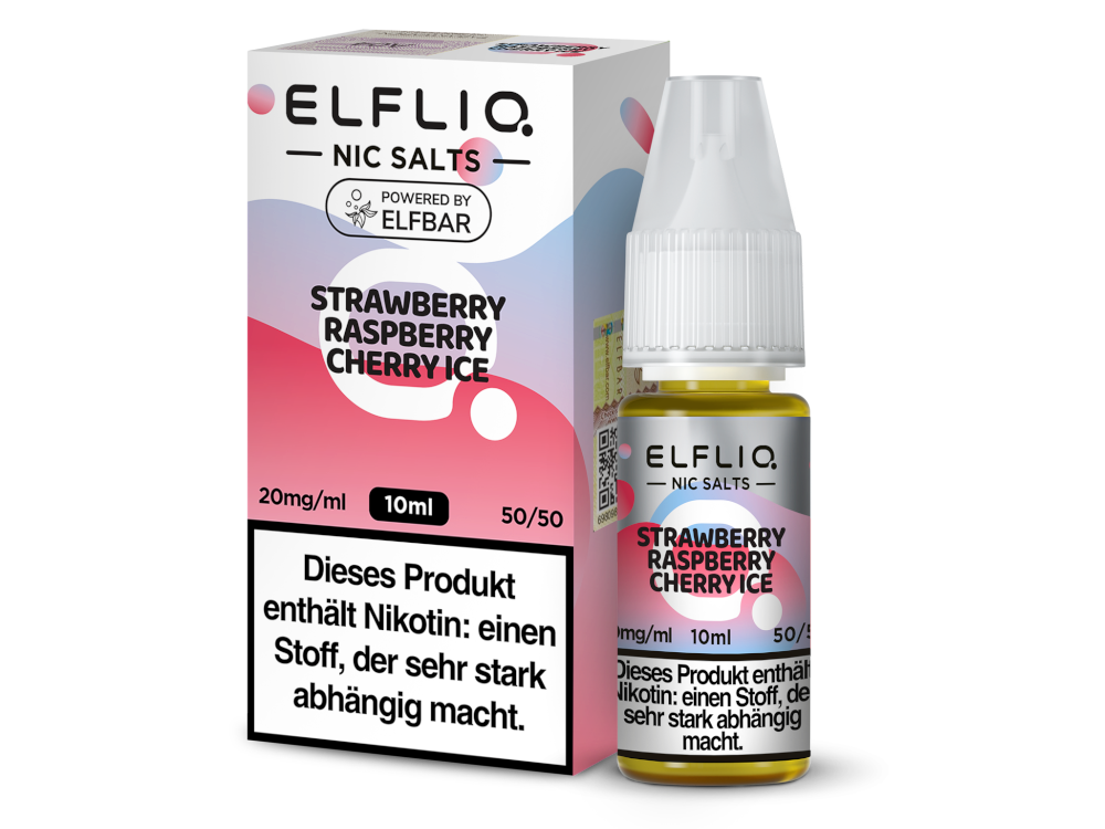 ELFLIQ - Strawberry Raspberry Cherry Ice - Nikotinsalz Liquid ELFLIQ - Strawberry Raspberry Cherry Ice - Nikotinsalz Liquid