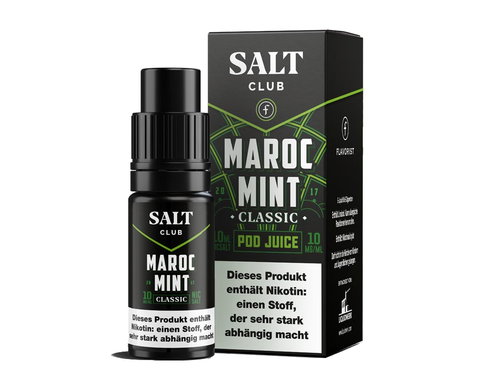 Salt Club - Flavorist Maroc Mint - Nikotinsalz Liquid - Classic Salt Club - Flavorist Maroc Mint - Nikotinsalz Liquid - Classic