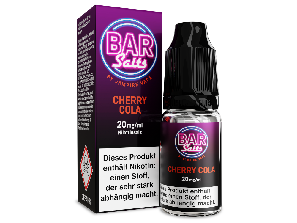Vampire Vape - Bar Salts - Nikotinsalz Liquid - Cherry Cola Vampire Vape - Bar Salts - Nikotinsalz Liquid - Cherry Cola