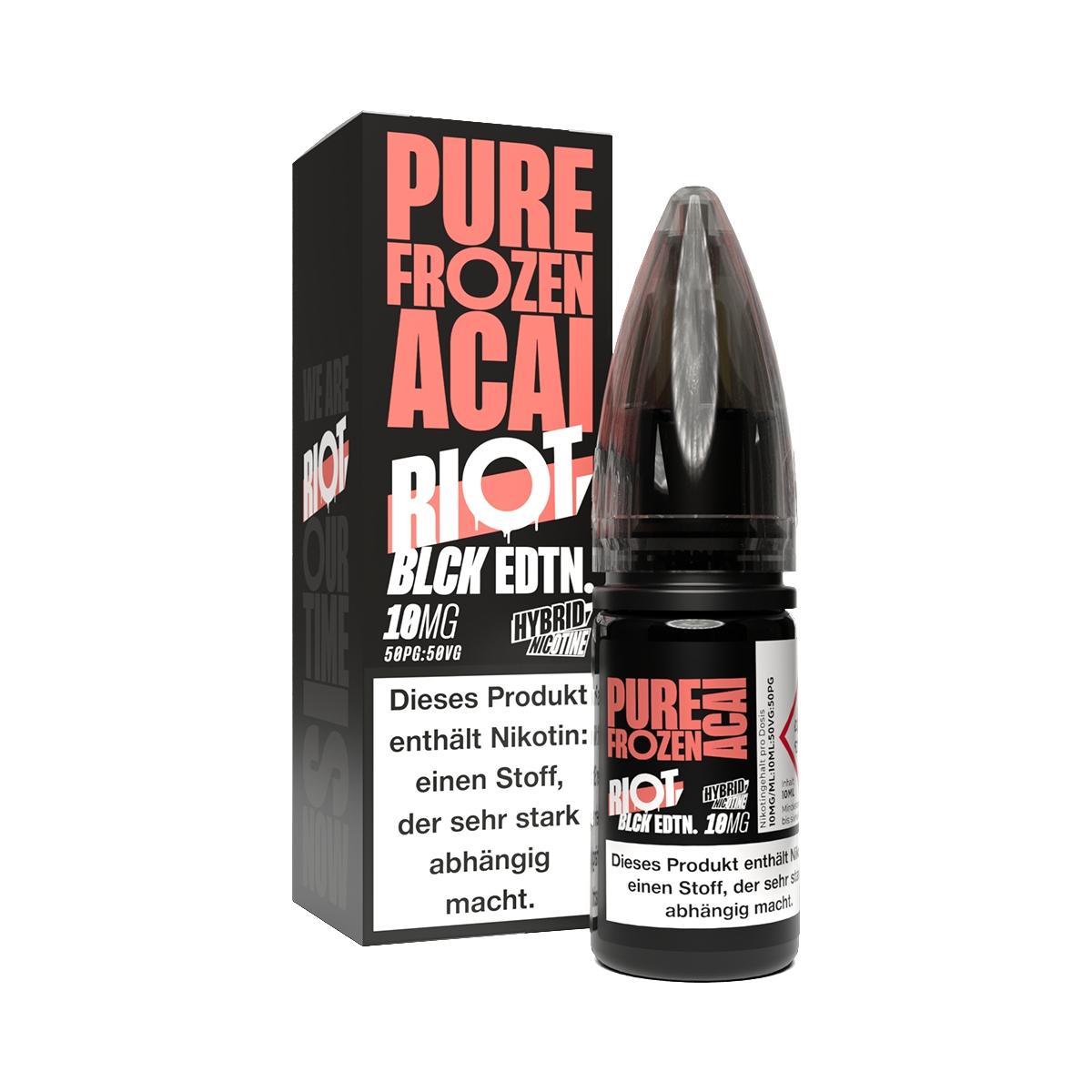Riot Squad - BLCK Edition - Hybrid Nikotinsalz Liquid - Pure Frozen Acai Riot Squad - BLCK Edition - Hybrid Nikotinsalz Liquid - Pure Frozen Acai