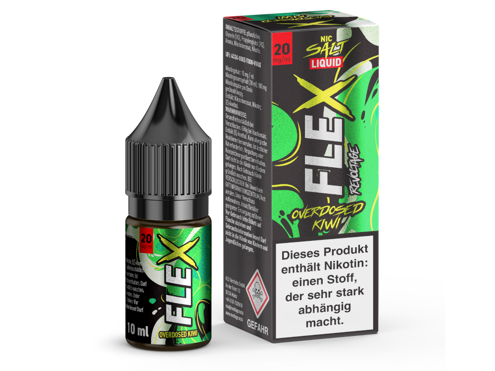 Revoltage - FLEX Nikotinsalz Liquid - Kiwi Revoltage - FLEX Nikotinsalz Liquid - Kiwi