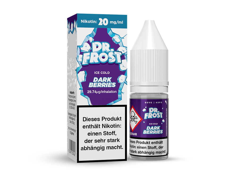 Dr. Frost - Ice Cold - Nikotinsalz Liquid - Dark Berries Dr. Frost - Ice Cold - Nikotinsalz Liquid - Dark Berries