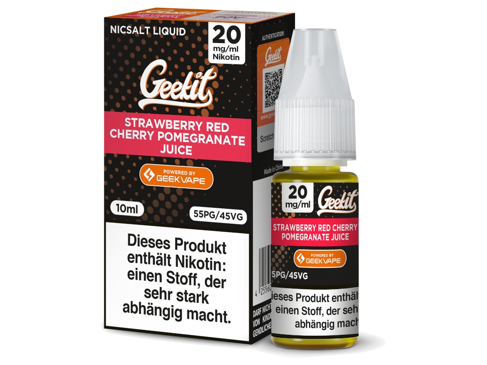 GeekVape - Geekit - Nikotinsalz Liquid - Strawberry Red Cherry Pomegranate Juice GeekVape - Geekit - Nikotinsalz Liquid - Strawberry Red Cherry Pomegranate Juice