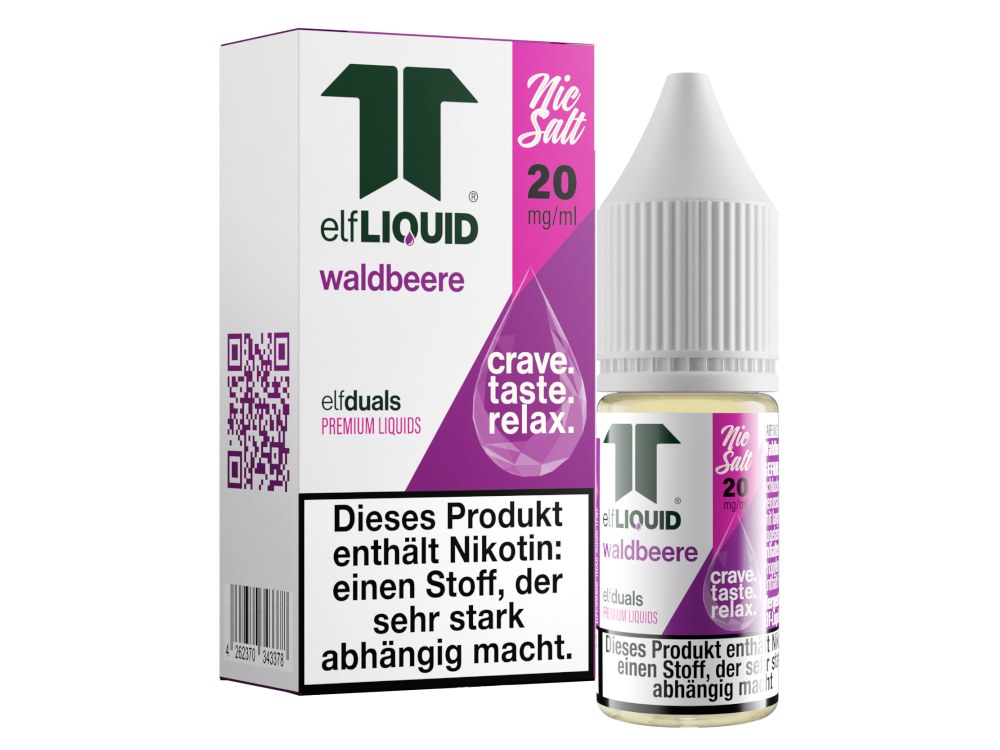 Elf-Liquid - Dual - Nikotinsalz Liquid 10 mg/ml - Waldbeere Elf-Liquid - Dual - Nikotinsalz Liquid 10 mg/ml - Waldbeere
