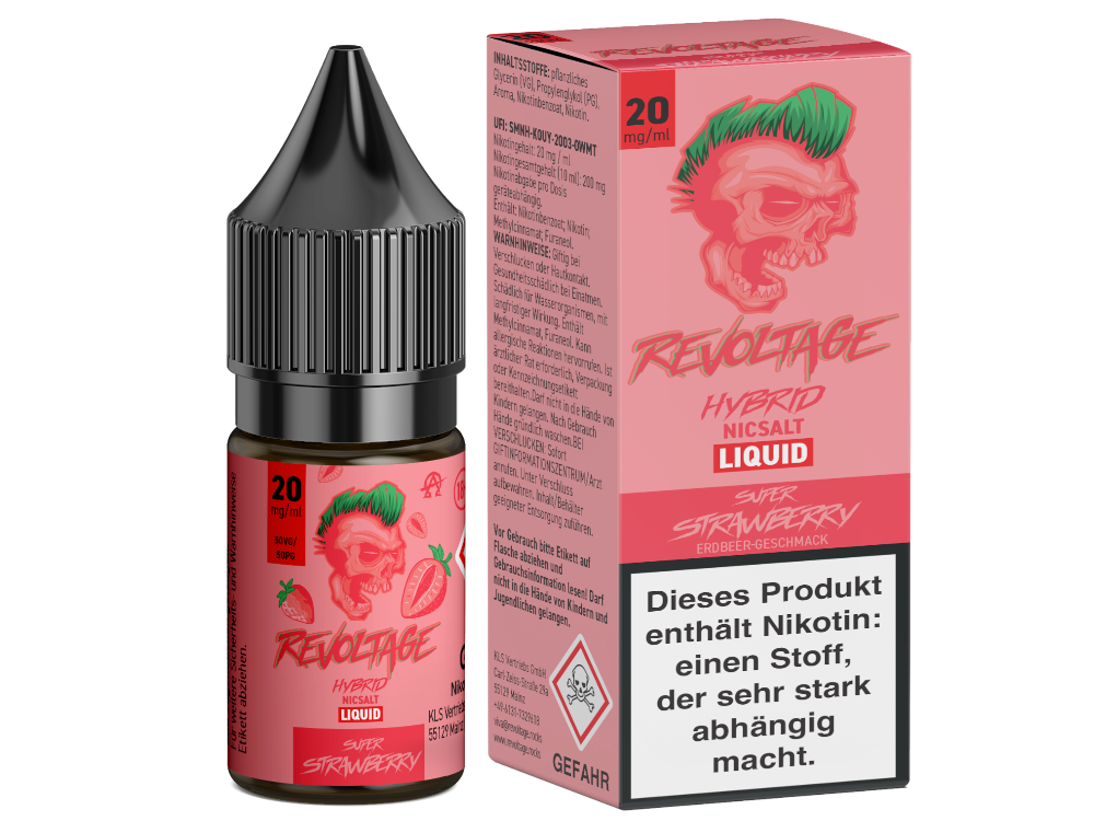 Revoltage - Tobacco Gold - Hybrid Nikotinsalz Liquid - Super Strawberry Revoltage - Tobacco Gold - Hybrid Nikotinsalz Liquid - Super Strawberry