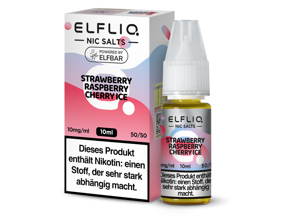 ELFLIQ - Strawberry Raspberry Cherry Ice - Nikotinsalz Liquid ELFLIQ - Strawberry Raspberry Cherry Ice - Nikotinsalz Liquid