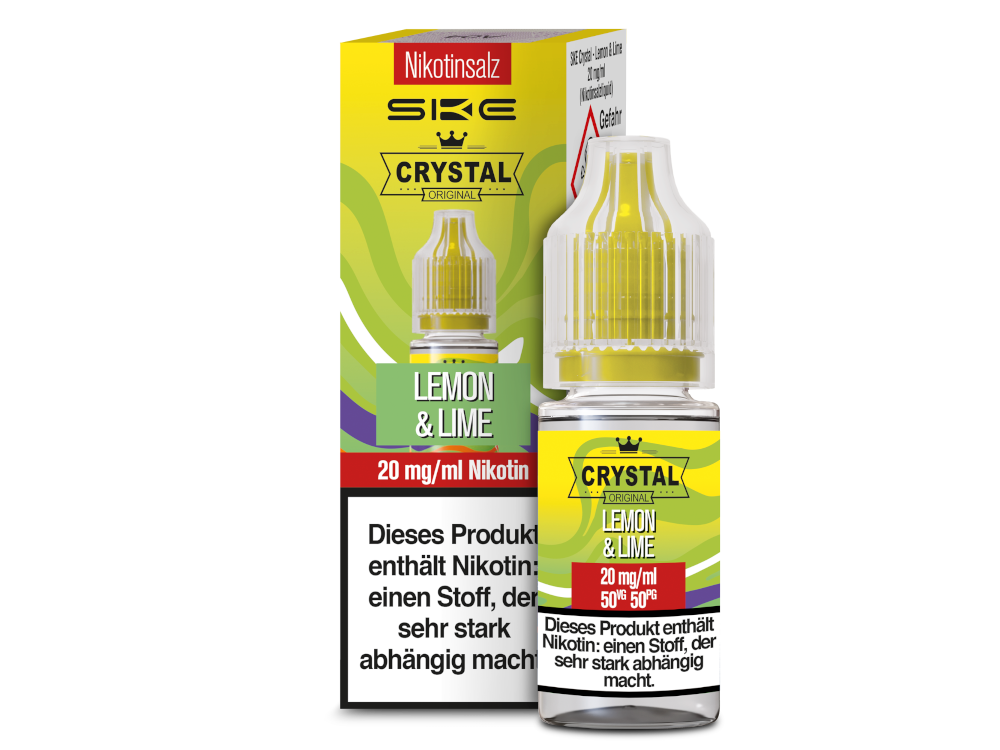 SKE - Crystal - Nikotinsalz Liquid - Lemon & Lime SKE - Crystal - Nikotinsalz Liquid - Lemon & Lime