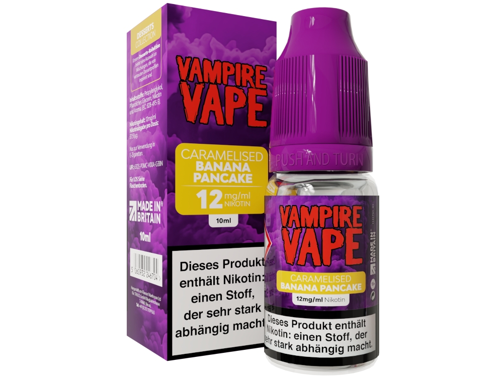 Vampire Vape - Dessert Collection - E-Zigaretten Liquid - Caramelised Banana Pancake Vampire Vape - Dessert Collection - E-Zigaretten Liquid - Caramelised Banana Pancake